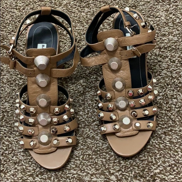 Balenciaga Shoes - Tan Balenciaga heels